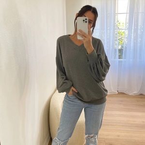 Oversized Waffle knit top